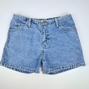 Vintage SO GSJC Kids Girls Denim Shorts Size 12 Light Wash Blue High Rise Cotton